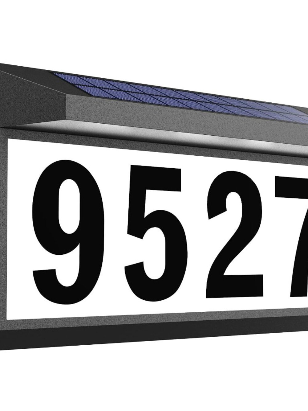 Solar Address Sign, Lighted Address Plaque Outdoor Waterproof, Illuminated Addre